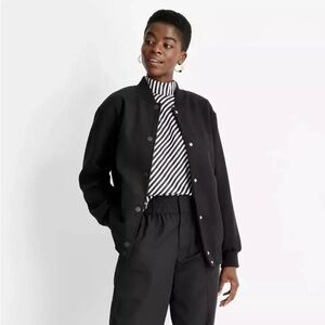 Future Collective Black Longline Bomber Jacket
